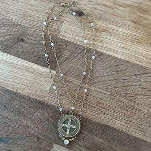 Virgins Saints & Angels Gold Medallion Necklace